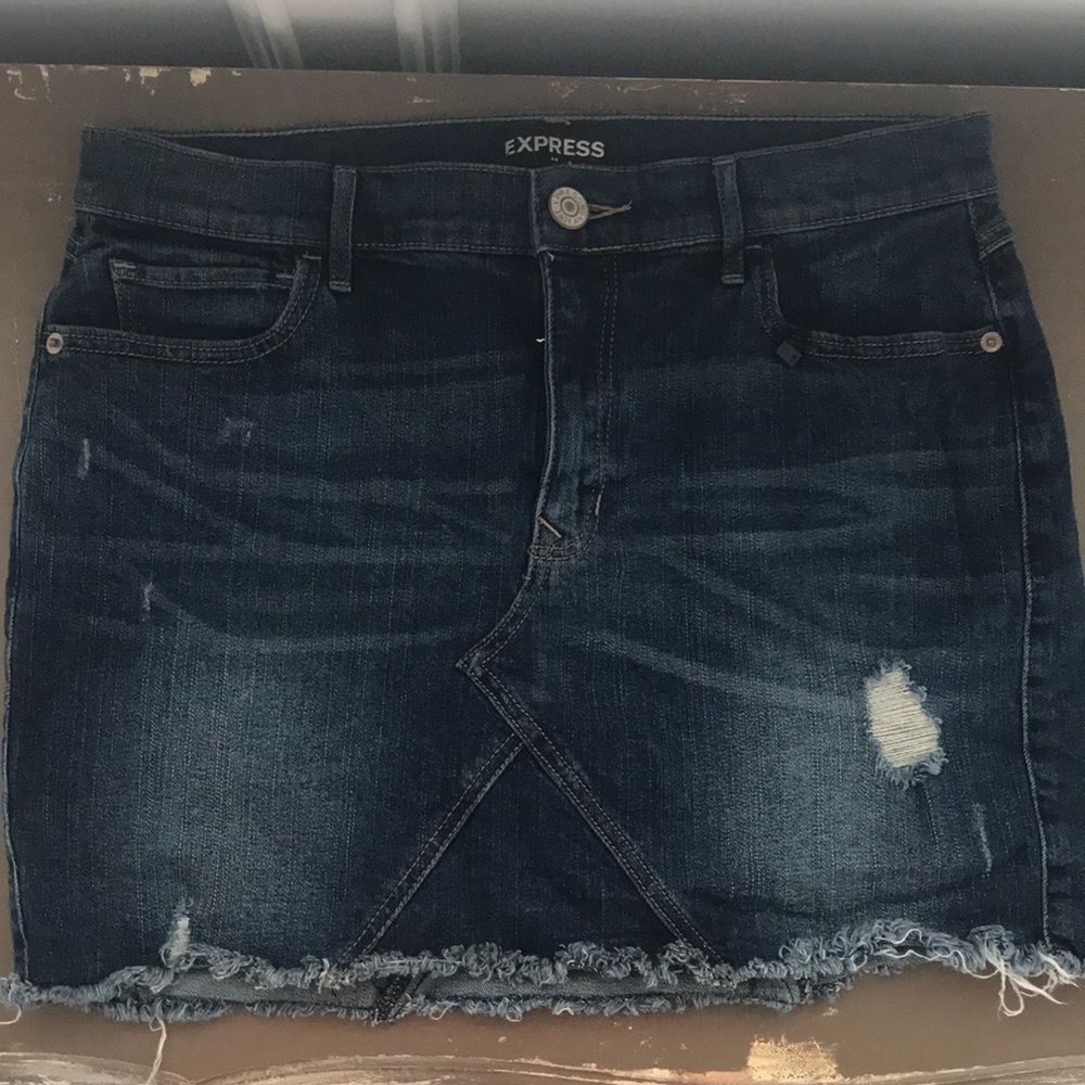Express denim skirt